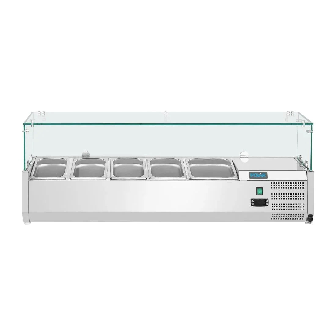 GH261 Polar G-Series Countertop Prep Fridge 4x GN 1/3 & 1x 1/2GN - JD Catering Equipment Solutions Ltd