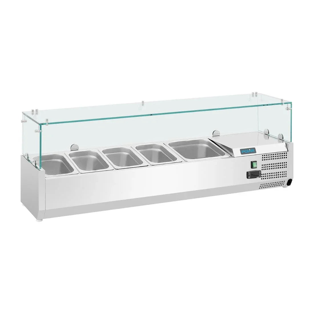 GH261 Polar G-Series Countertop Prep Fridge 4x GN 1/3 & 1x 1/2GN - JD Catering Equipment Solutions Ltd
