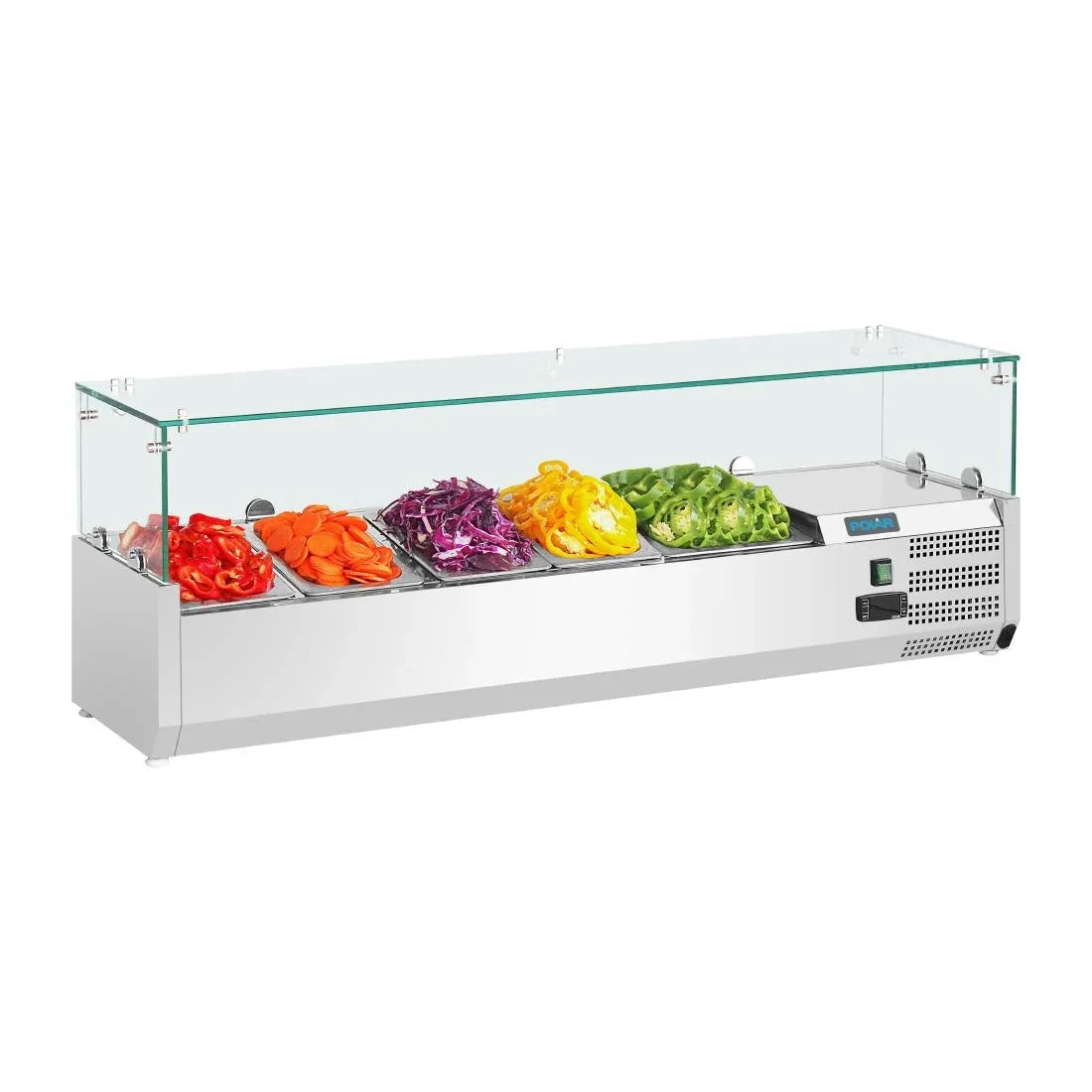 GH261 Polar G-Series Countertop Prep Fridge 4x GN 1/3 & 1x 1/2GN - JD Catering Equipment Solutions Ltd