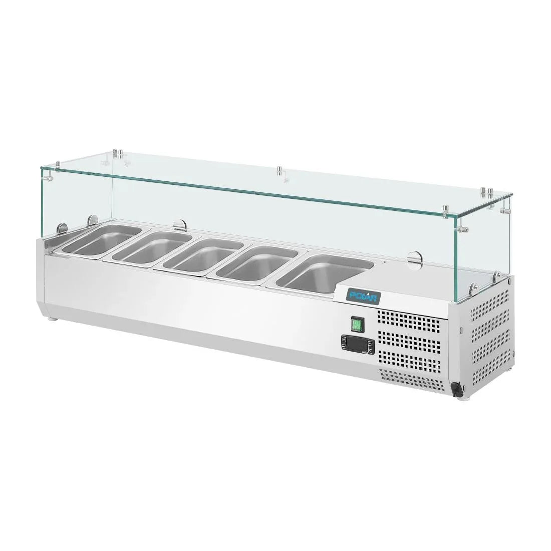 GH261 Polar G-Series Countertop Prep Fridge 4x GN 1/3 & 1x 1/2GN - JD Catering Equipment Solutions Ltd