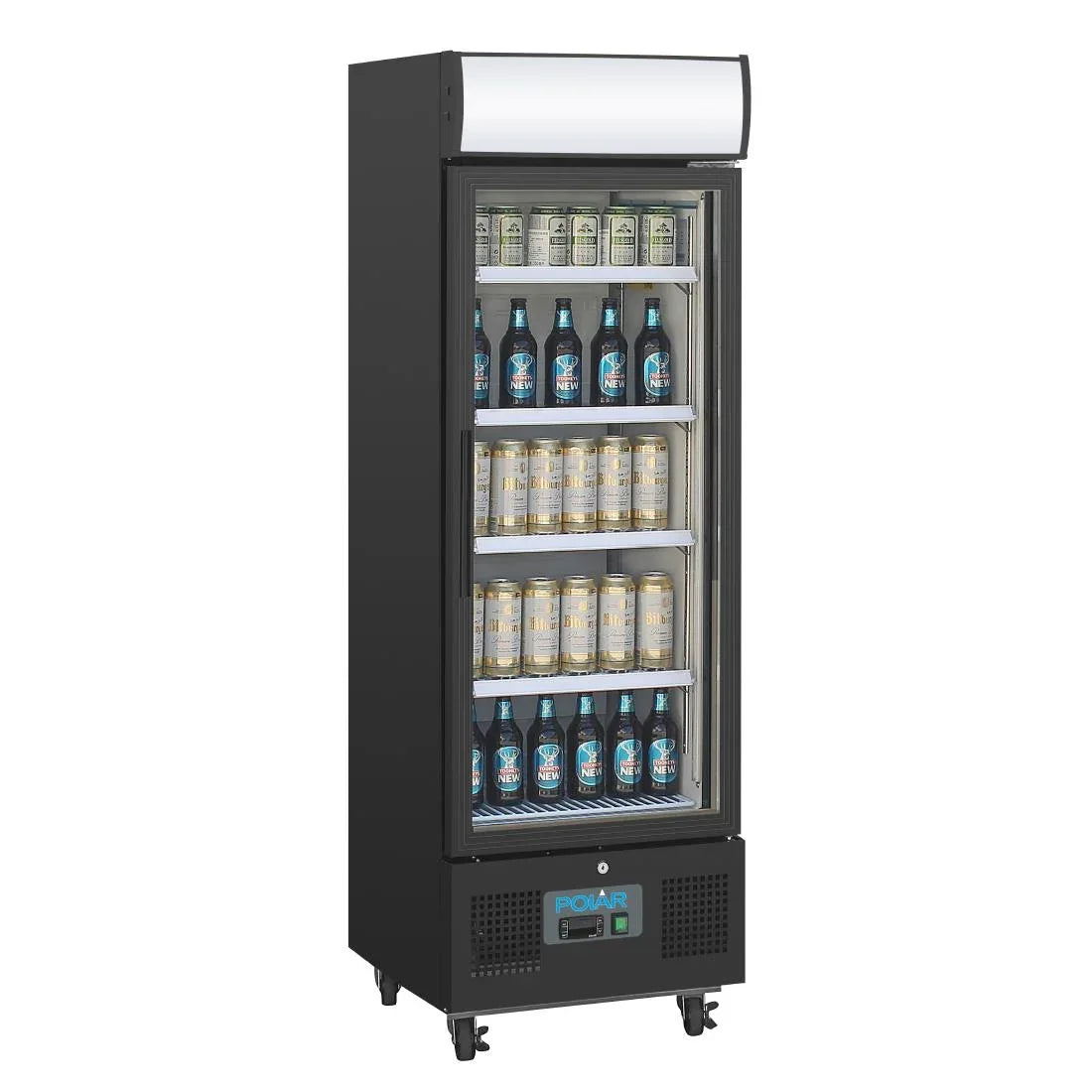 GH426 Polar G-Series Upright Display Fridge 218Ltr Black GH426 - JD Catering Equipment Solutions Ltd