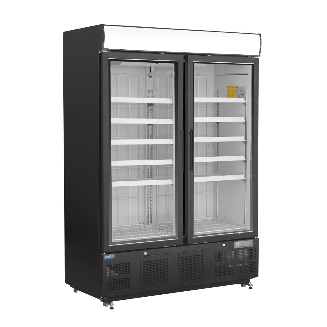 GH429 Polar G-Series Upright Display Freezer 920Ltr Black GH429