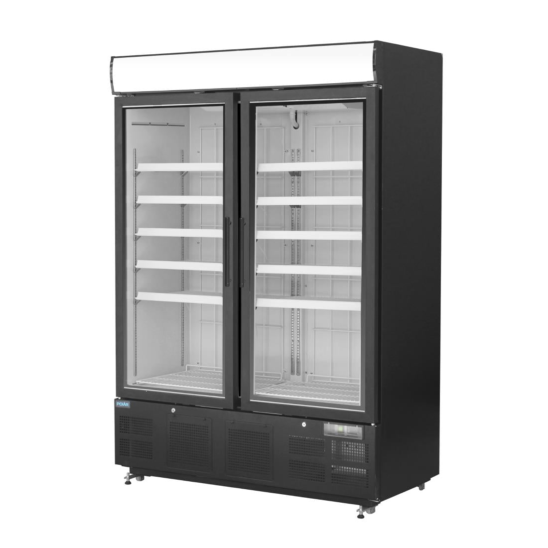 GH429 Polar G-Series Upright Display Freezer 920Ltr Black GH429