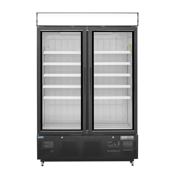 GH429 Polar G-Series Upright Display Freezer 920Ltr Black GH429