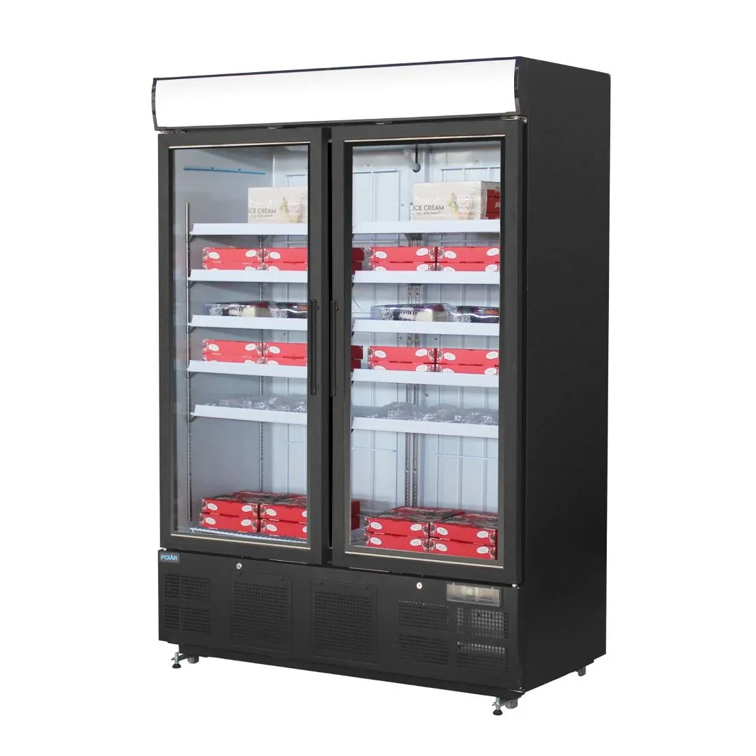 GH429 Polar G-Series Upright Display Freezer 920Ltr Black GH429 - JD Catering Equipment Solutions Ltd