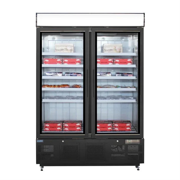 GH429 Polar G-Series Upright Display Freezer 920Ltr Black GH429 - JD Catering Equipment Solutions Ltd