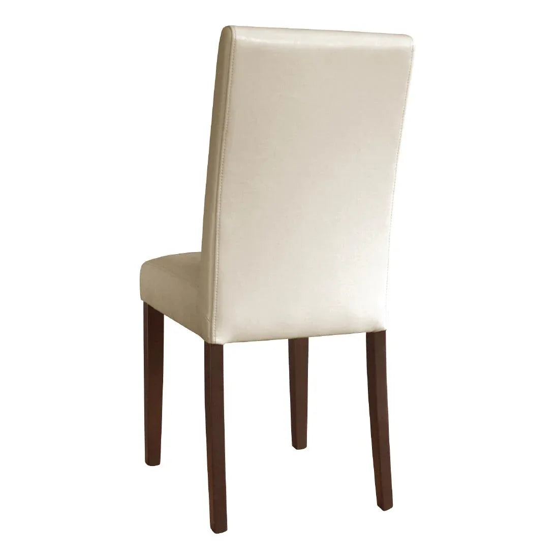 GH444 Bolero Faux Leather Dining Chairs Cream (Pack of 2) - JD Catering Equipment Solutions Ltd