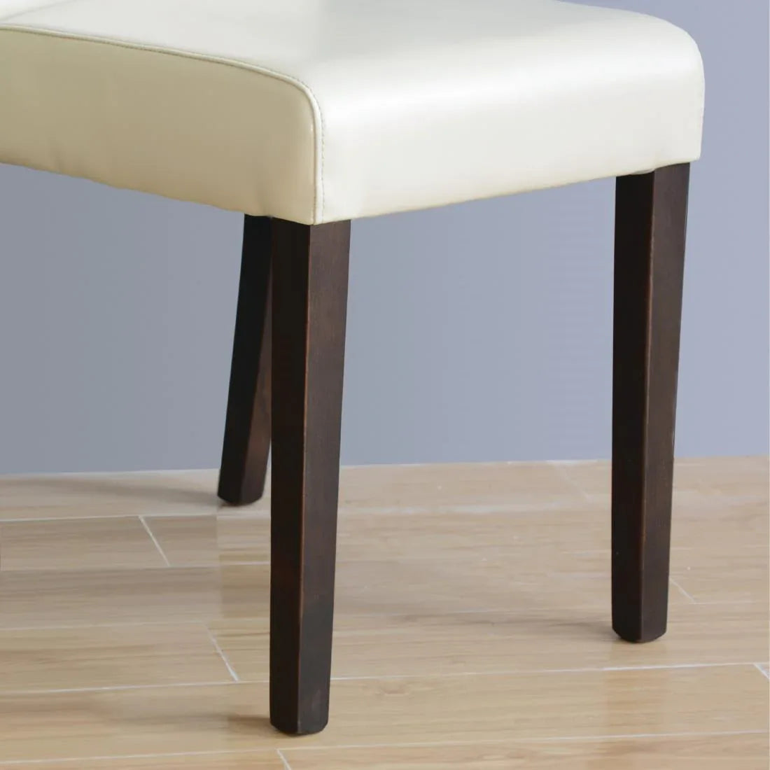 GH444 Bolero Faux Leather Dining Chairs Cream (Pack of 2) - JD Catering Equipment Solutions Ltd