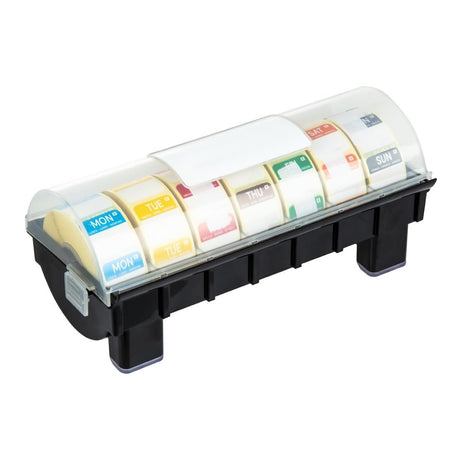GH473 Vogue Removable Colour Coded Food Labels with 1" Dispenser