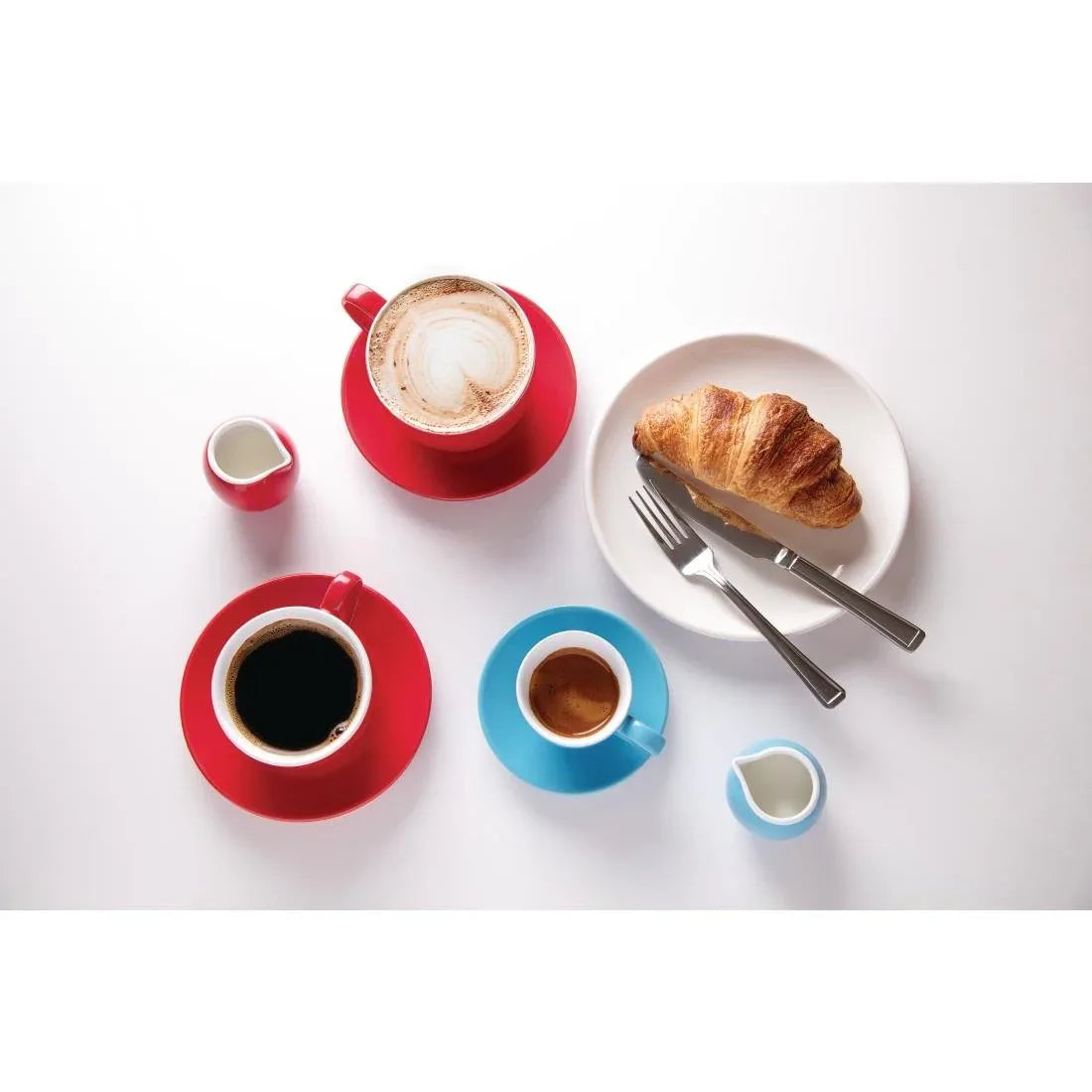 HC406 Olympia Cafe Espresso Saucers Blue (Pack of 12) - JD Catering Equipment Solutions Ltd