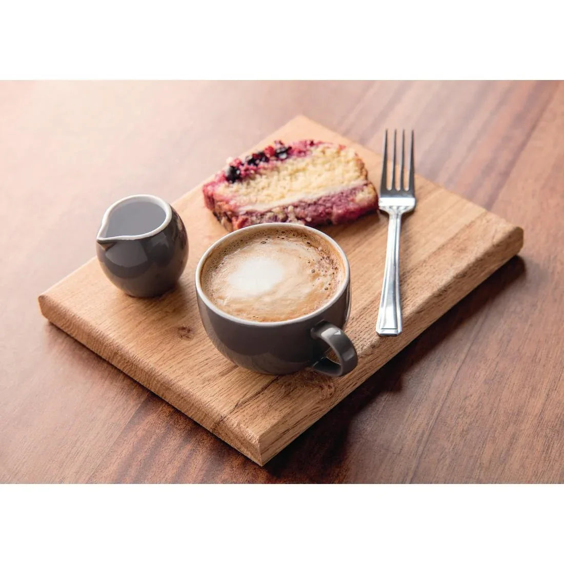 CM757 Olympia Cafe Milk Jug Charcoal 70ml (Pack of 6) - JD Catering Equipment Solutions Ltd