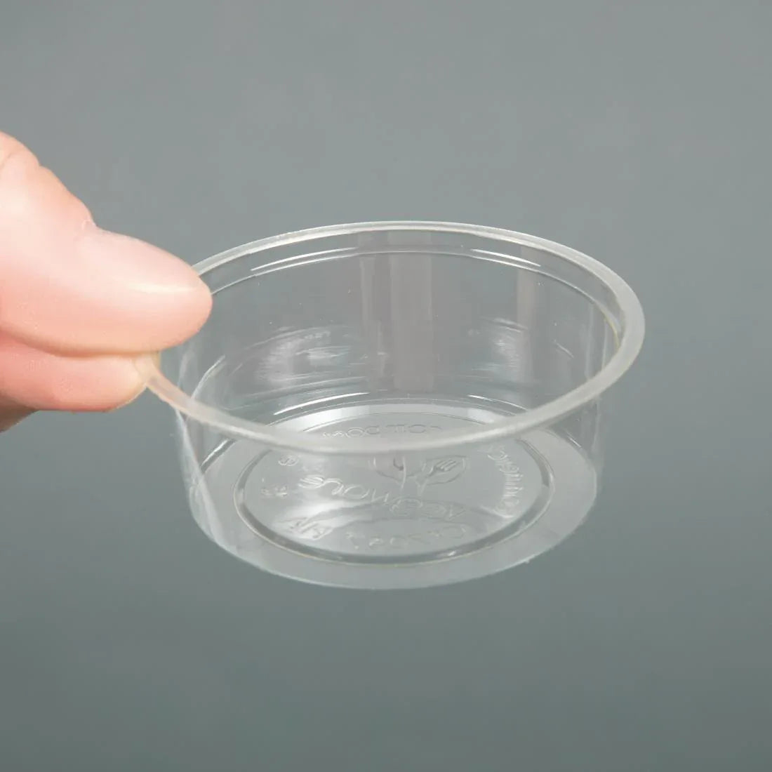 GK104 Vegware Compostable Cold Portion Pot Lids 59ml / 2oz and 118ml / 4oz - JD Catering Equipment Solutions Ltd