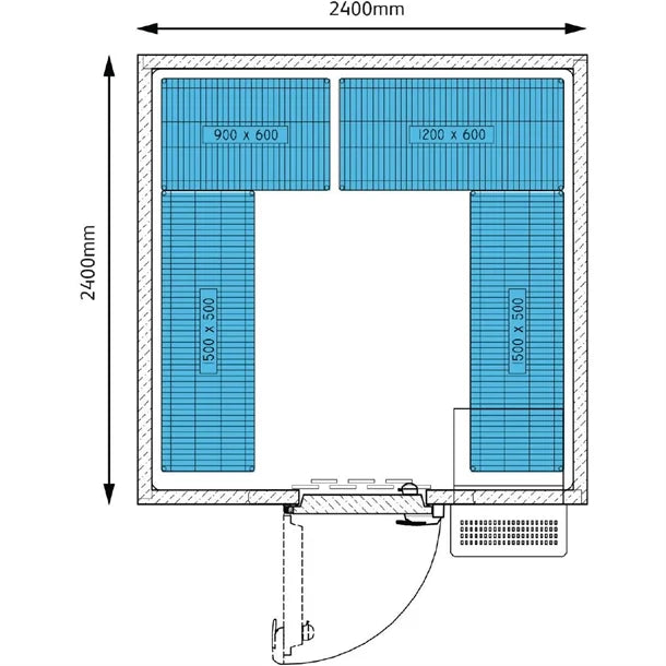 GK653 Foster Advantage Walk In Freezer Integral ADV2424 LT INT