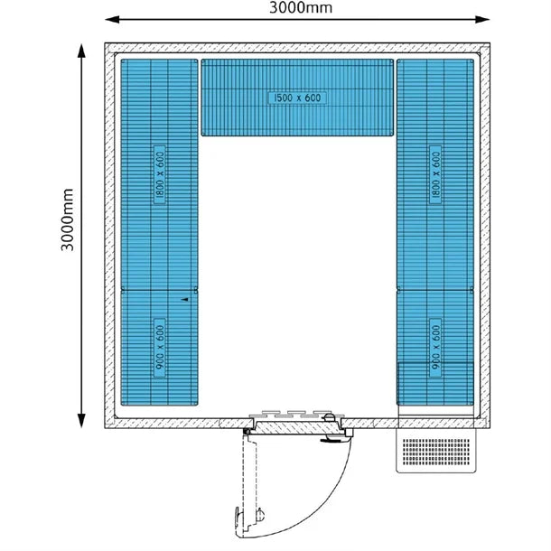 GK654 Foster Advantage Walk In Freezer Integral ADV3030 LT INT