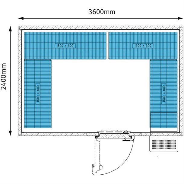 GK655 Foster Advantage Walk In Freezer Integral ADV3624 LT INT