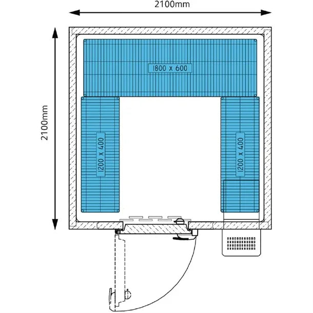 GK658 Foster Advantage Walk In Fridge Integral ADV2121 HT INT - JD Catering Equipment Solutions Ltd