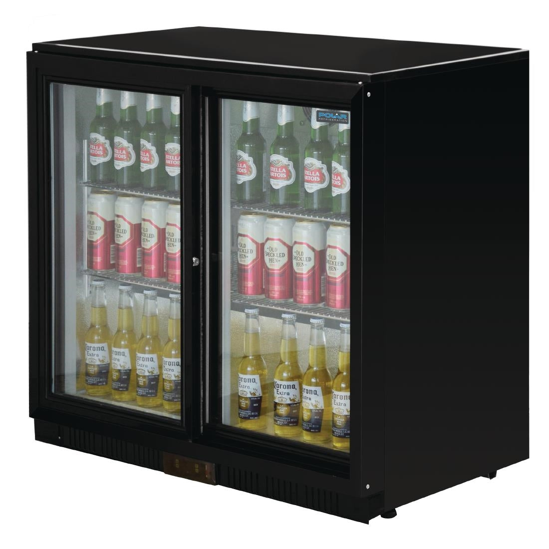 GL003 Polar G-Series Back Bar Cooler with Sliding Doors 208Ltr