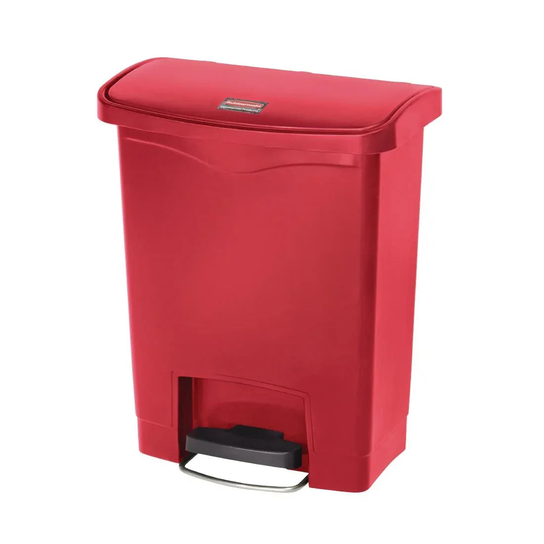 GL020 Rubbermaid Slim Jim Step on Front Pedal Red 30Ltr