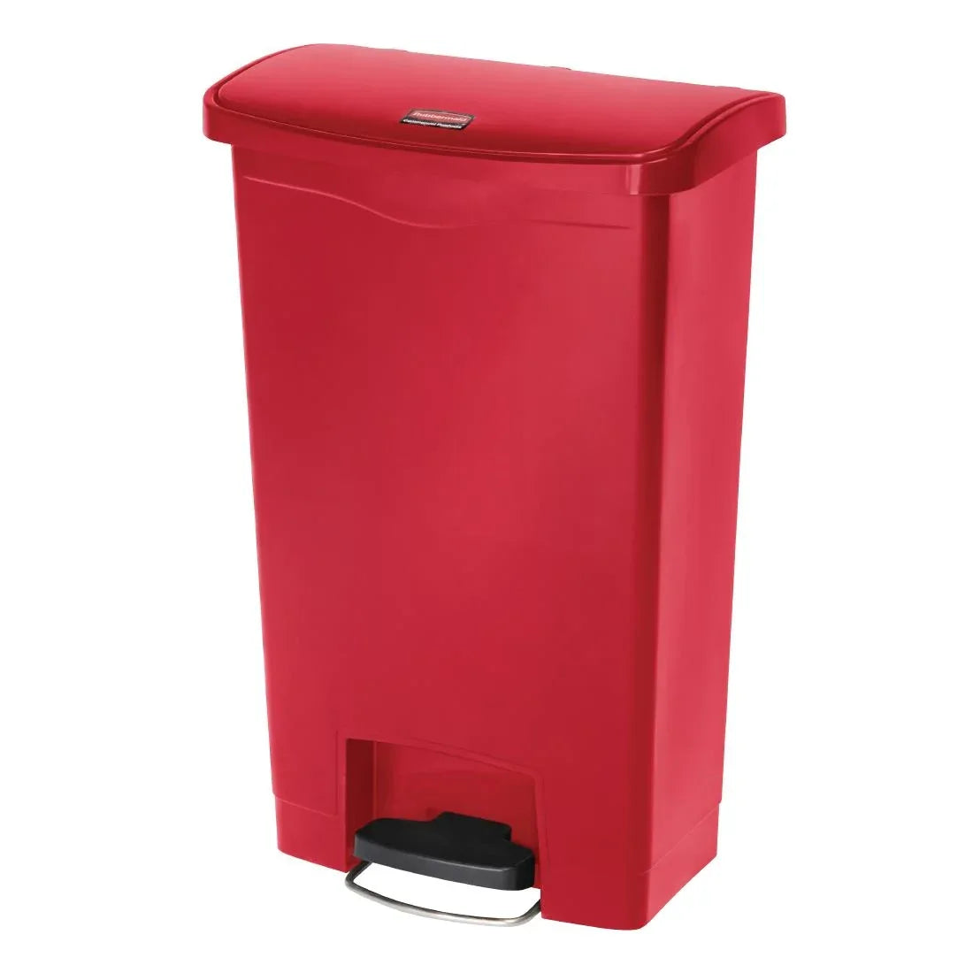 GL026 Rubbermaid Slim Jim Step on Front Pedal Red 50Ltr