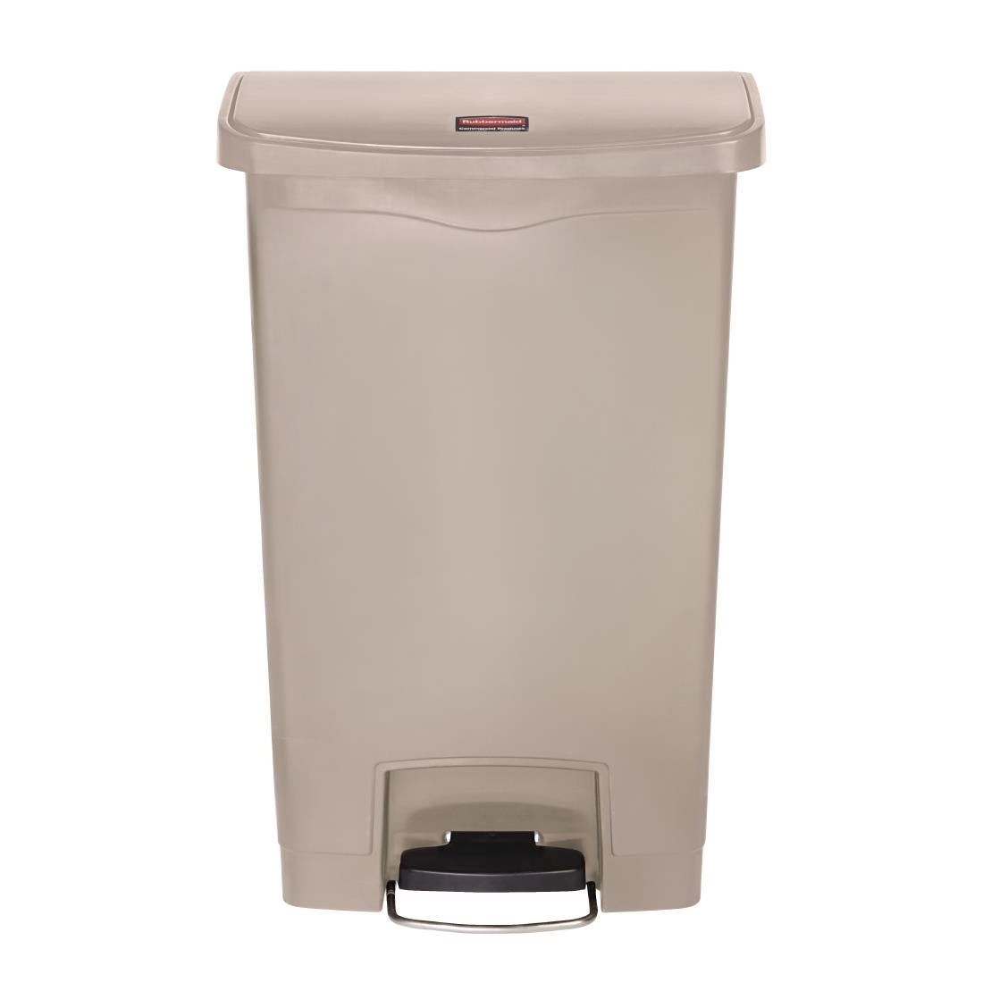 GL027 Rubbermaid Slim Jim Step on Front Pedal Beige 50Ltr