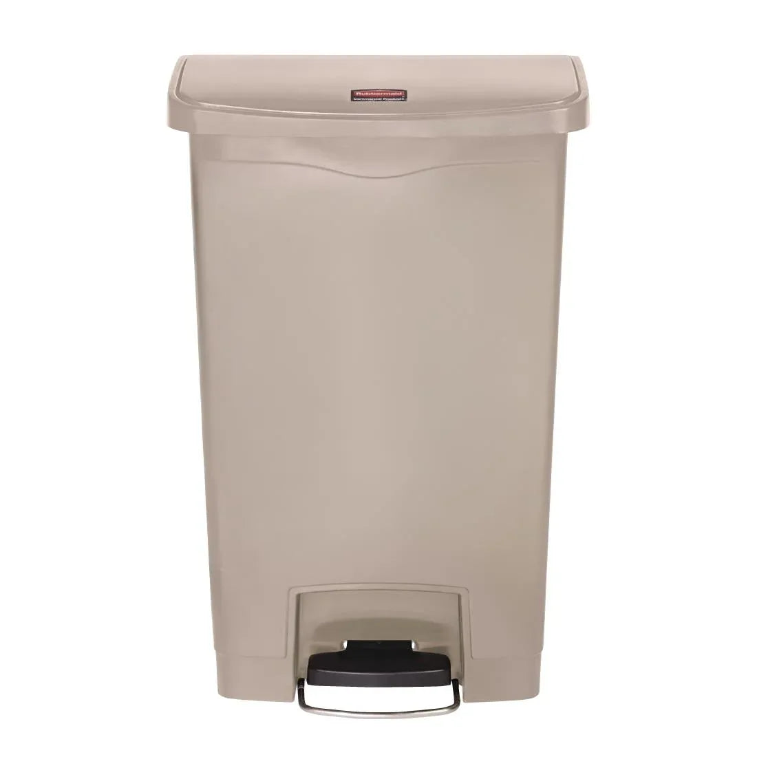 GL027 Rubbermaid Slim Jim Step on Front Pedal Beige 50Ltr