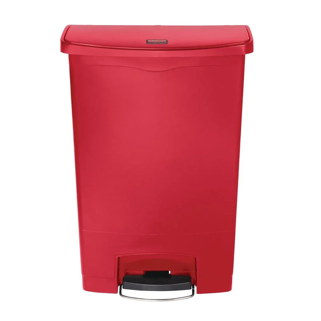 GL038 Rubbermaid Slim Jim Step on Front Pedal Red 90Ltr