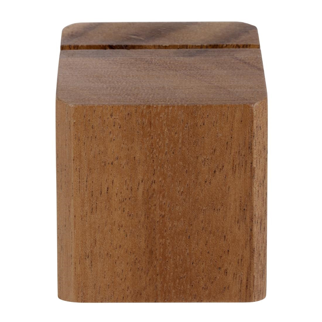 JB399 Olympia Acacia Wood Menu Holder - 65x55x55mm