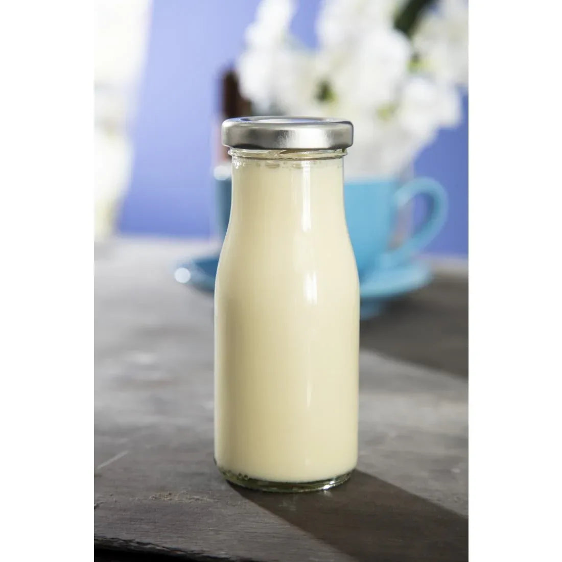 GL162 Silver Cap for Mini Milk Bottles (Pack of 18) - JD Catering Equipment Solutions Ltd