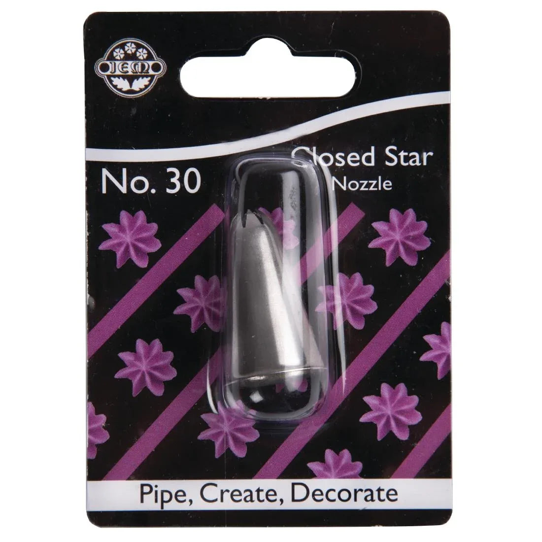 GL241 PME Closed Star Piping Nozzle 3mm - JD Catering Equipment Solutions Ltd