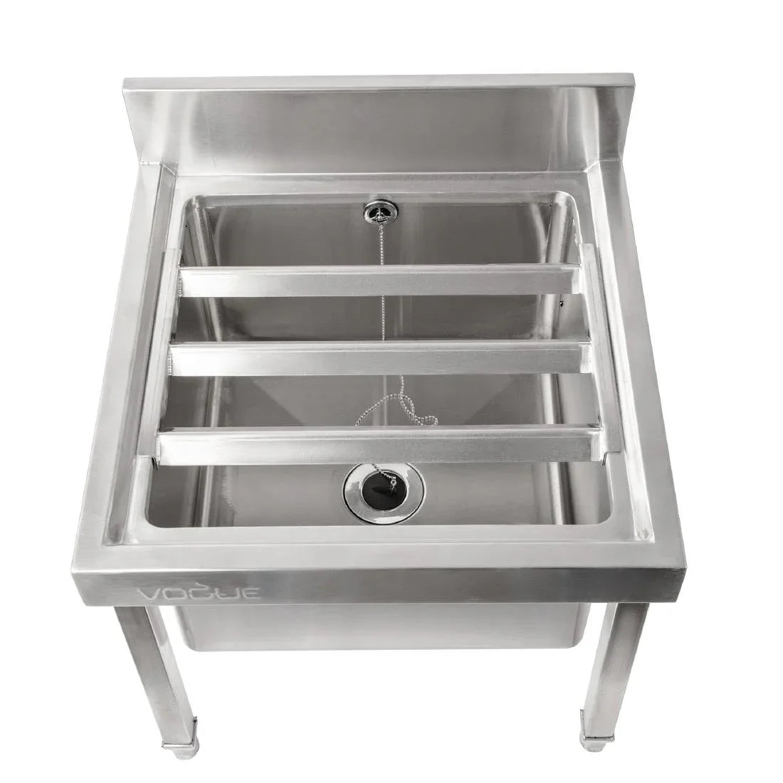 GL281 Vogue Stainless Steel Mop Sink - JD Catering Equipment Solutions Ltd