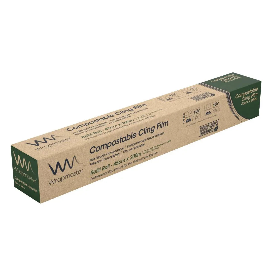GL383 Wrapmaster Compostable Cling Film Refill for Wrapmaster 4500 450mm x 200m - JD Catering Equipment Solutions Ltd