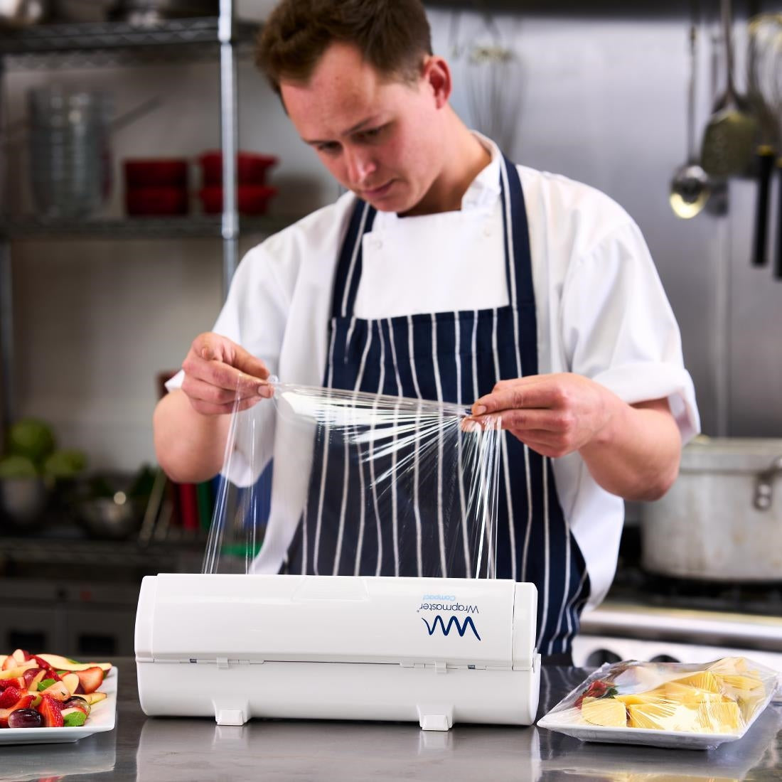 GL385 Wrapmaster PVC Cling Film Refill for Wrapmaster Compact 300mm x 225m (Pack of 3)