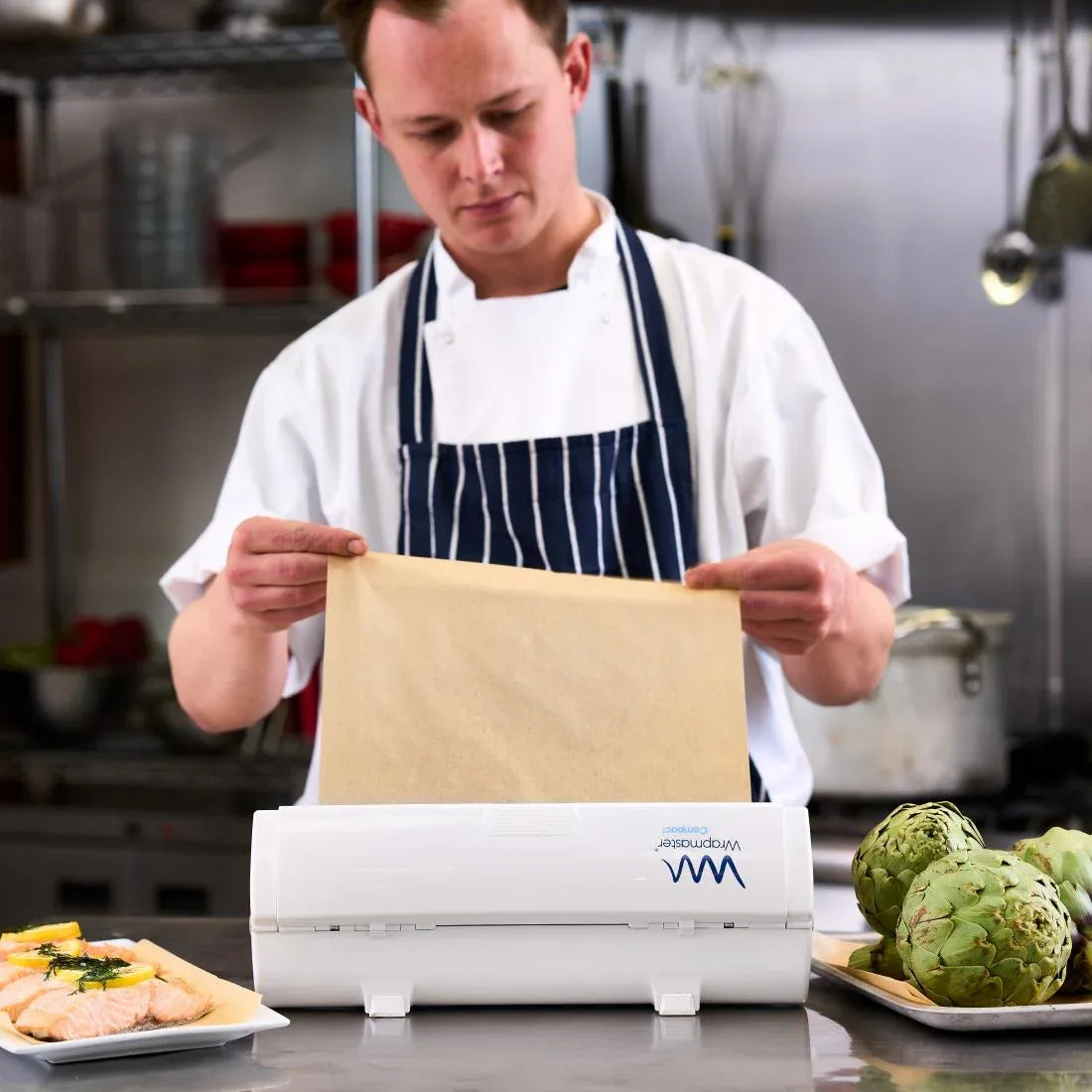 GL386 Wrapmaster Baking Parchment Refill for Wrapmaster Compact 300mm x 35m (Pack of 3) - JD Catering Equipment Solutions Ltd