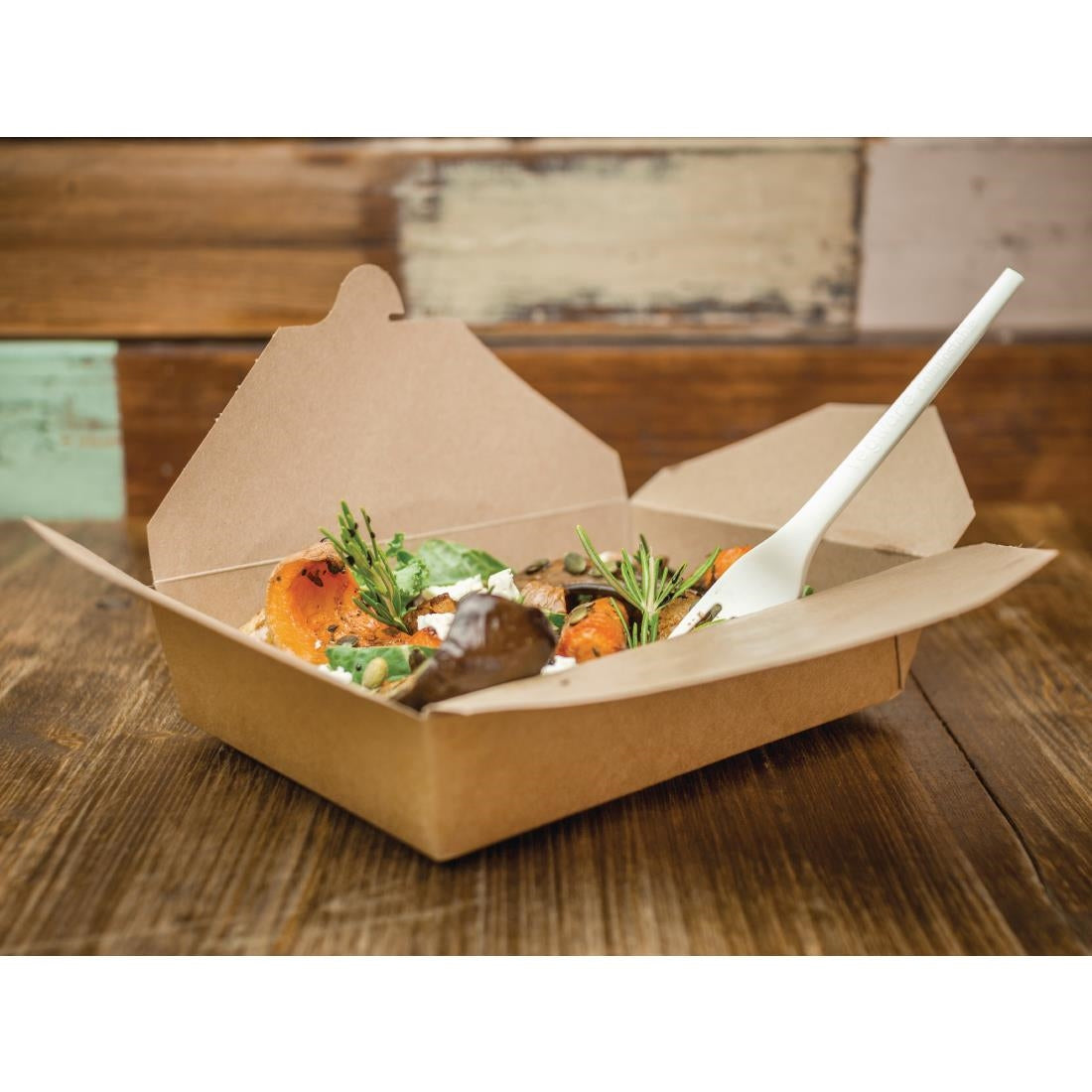 Vegware Compostable Paperboard Food Boxes No.5 1050ml / 37oz (Pack of 150)
