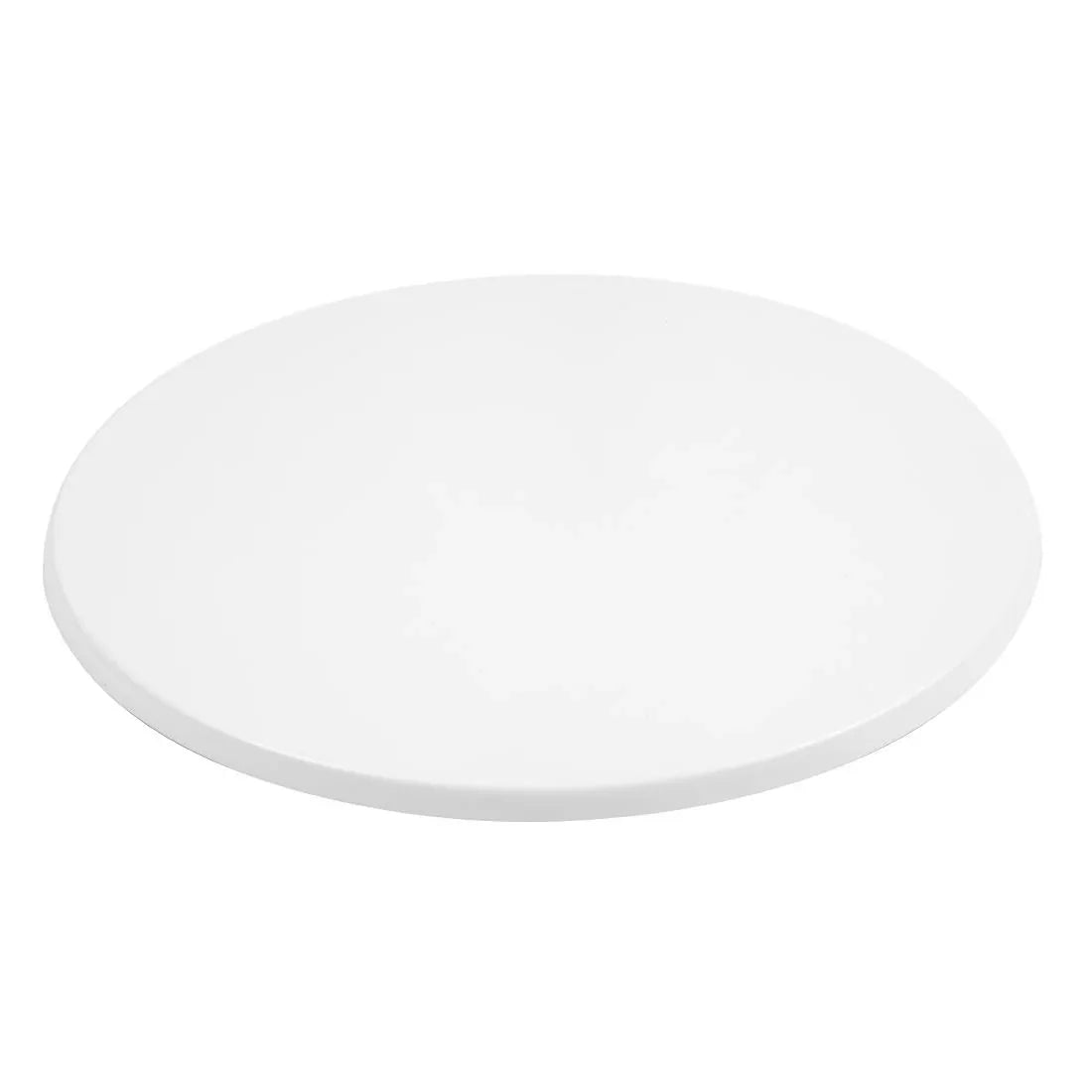 GL972 Bolero Pre-drilled Round Tabletop White 800mm - JD Catering Equipment Solutions Ltd