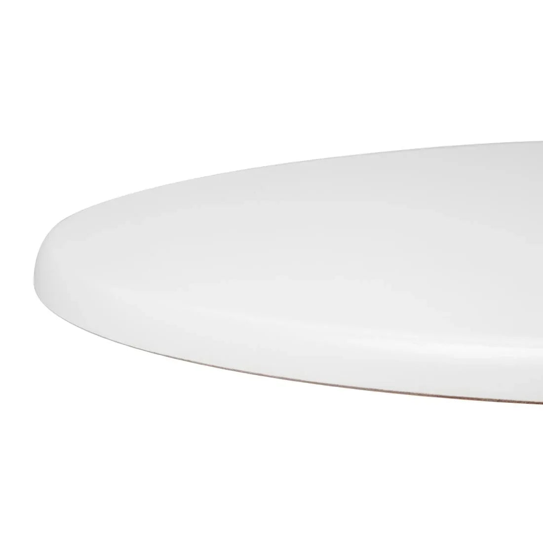 GL972 Bolero Pre-drilled Round Tabletop White 800mm - JD Catering Equipment Solutions Ltd