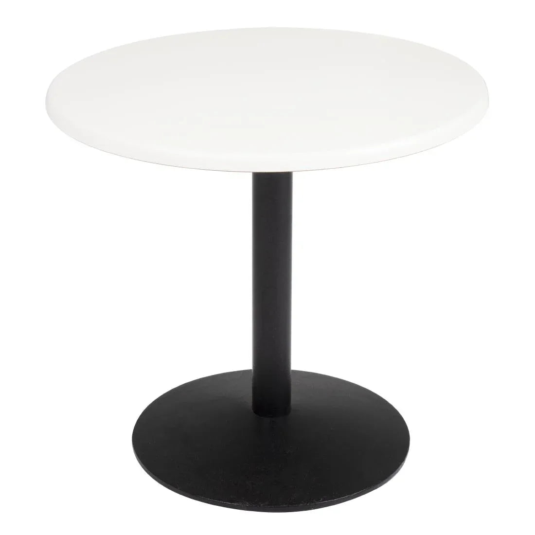 GL972 Bolero Pre-drilled Round Tabletop White 800mm - JD Catering Equipment Solutions Ltd