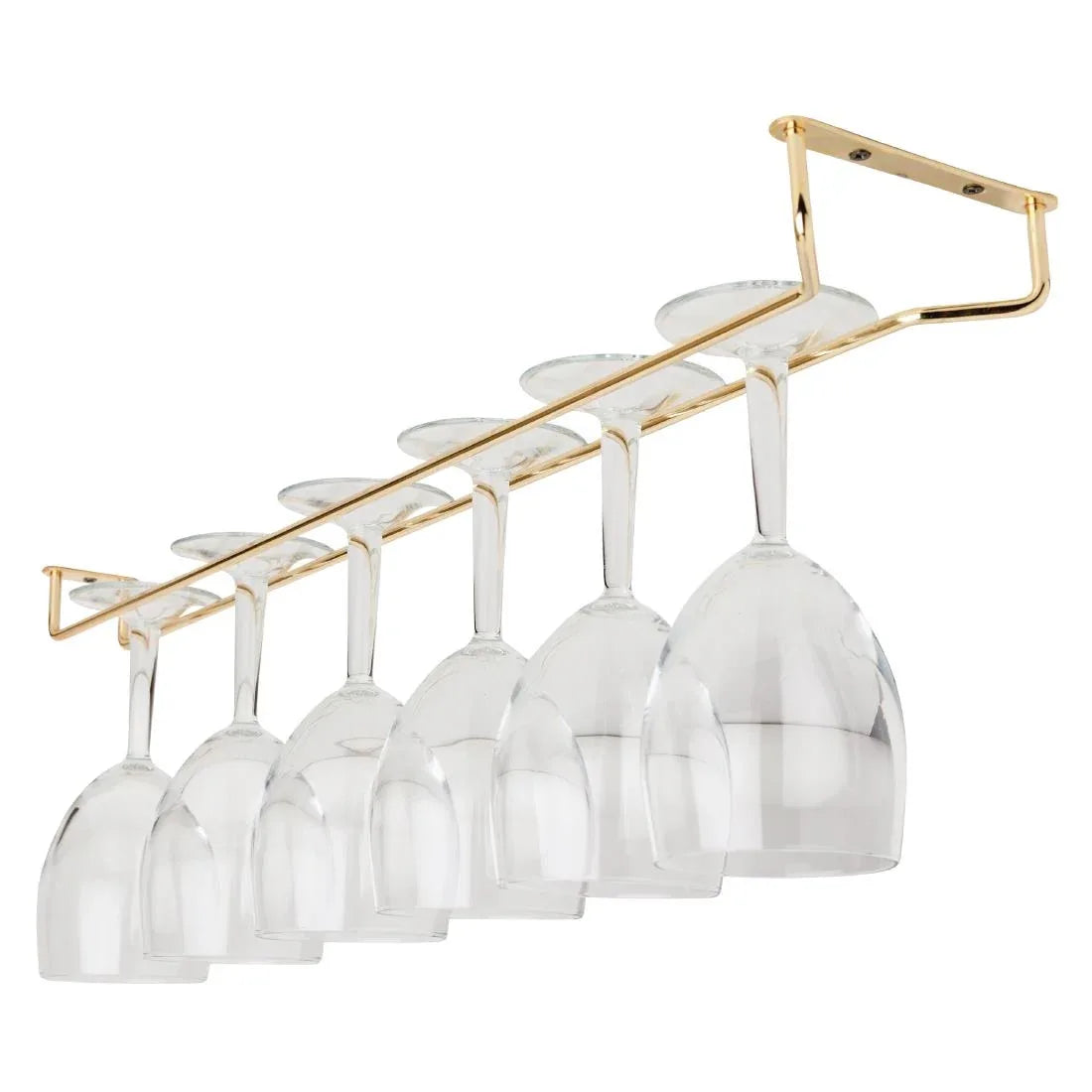 GM205 Beaumont Brass Wine Glass Rack 609mm - JD Catering Equipment Solutions Ltd