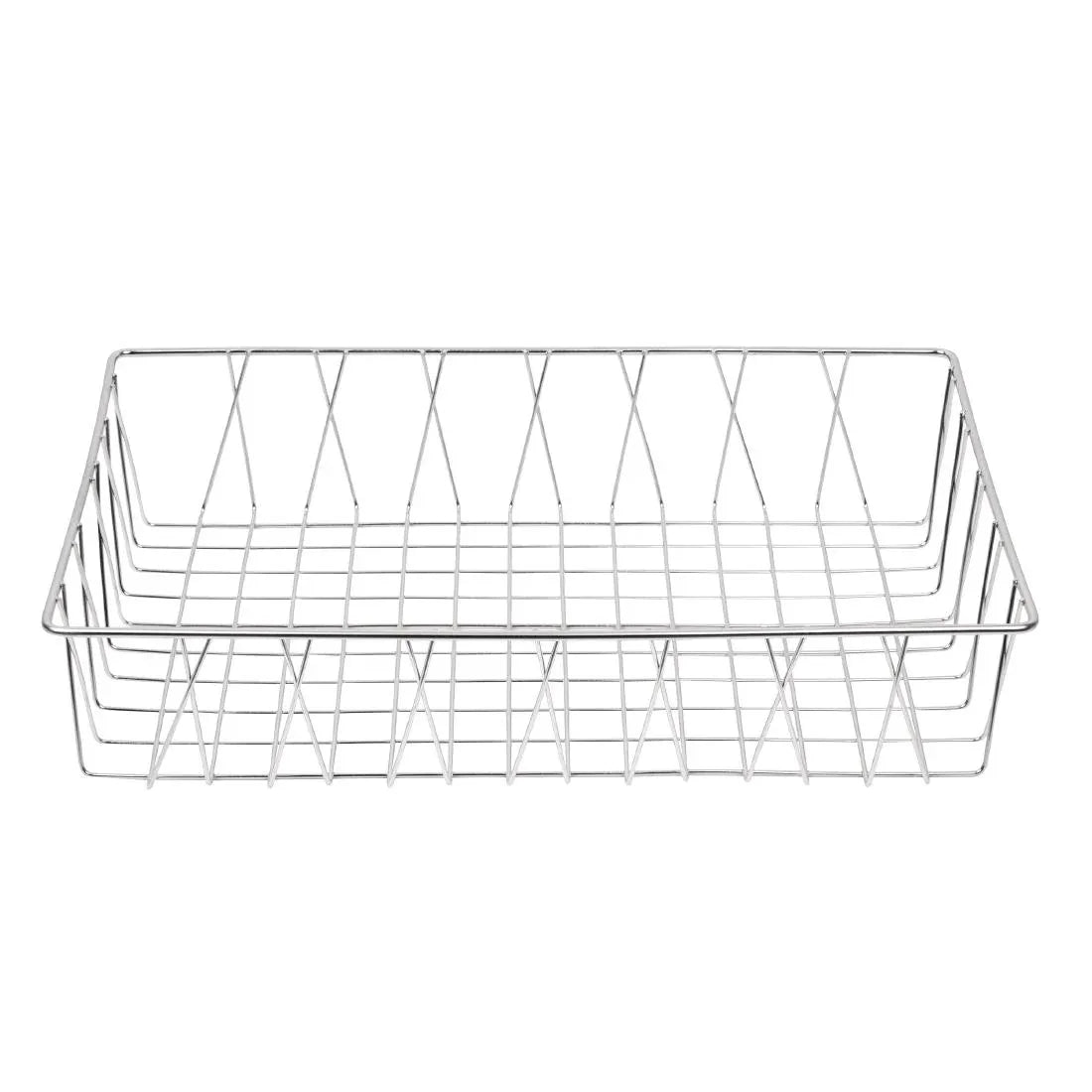 GM223 Olympia St/St Wire Display Basket 450 x 300 x 100mm - JD Catering Equipment Solutions Ltd