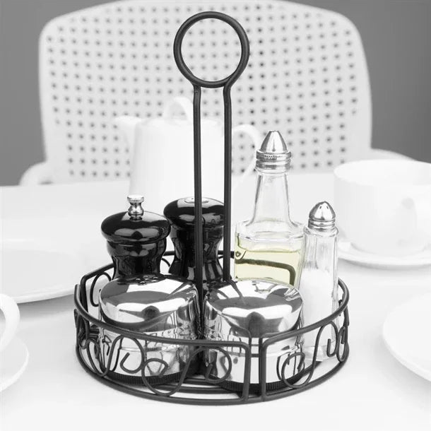 GM245 Olympia Wire Condiment Holder Black