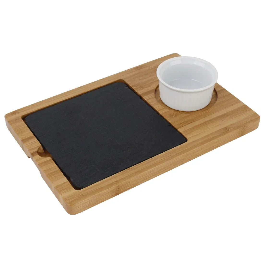 GM257 Olympia Wooden Base for Slate Platter 240 x 160mm - JD Catering Equipment Solutions Ltd