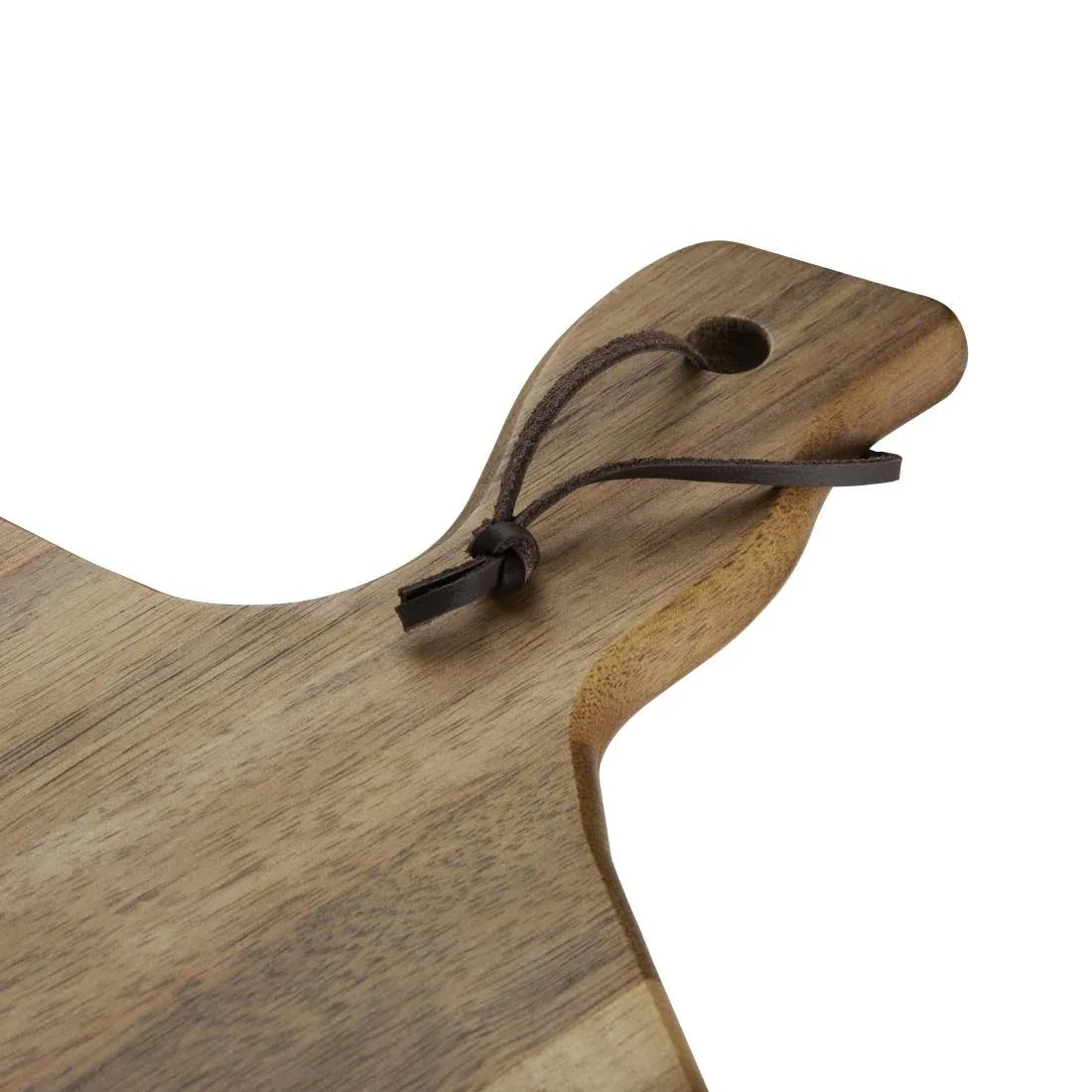 GM264 Olympia Acacia Wood Wavy Handled Wooden Board Large 355mm - JD Catering Equipment Solutions Ltd