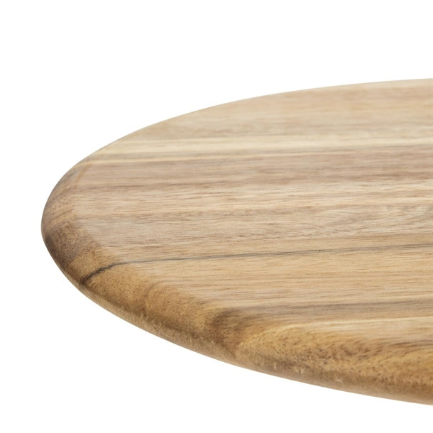 GM308 Olympia Acacia Wood Round Pizza Paddle Board 330mm GM308