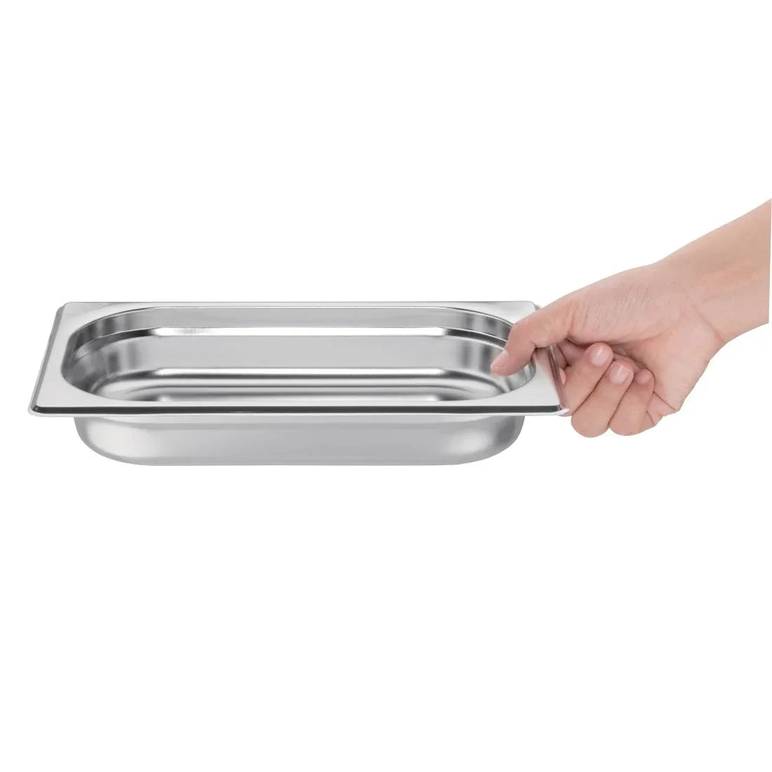 GM313 Vogue Stainless Steel 1/4 Gastronorm Pan 40mm - JD Catering Equipment Solutions Ltd