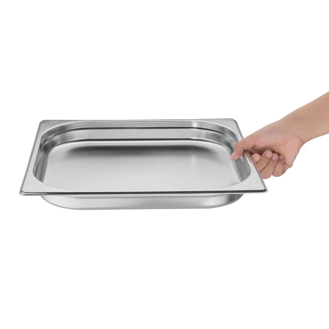 GM314 Vogue Stainless Steel Gastronorm 2/3 Pan 20mm - JD Catering Equipment Solutions Ltd