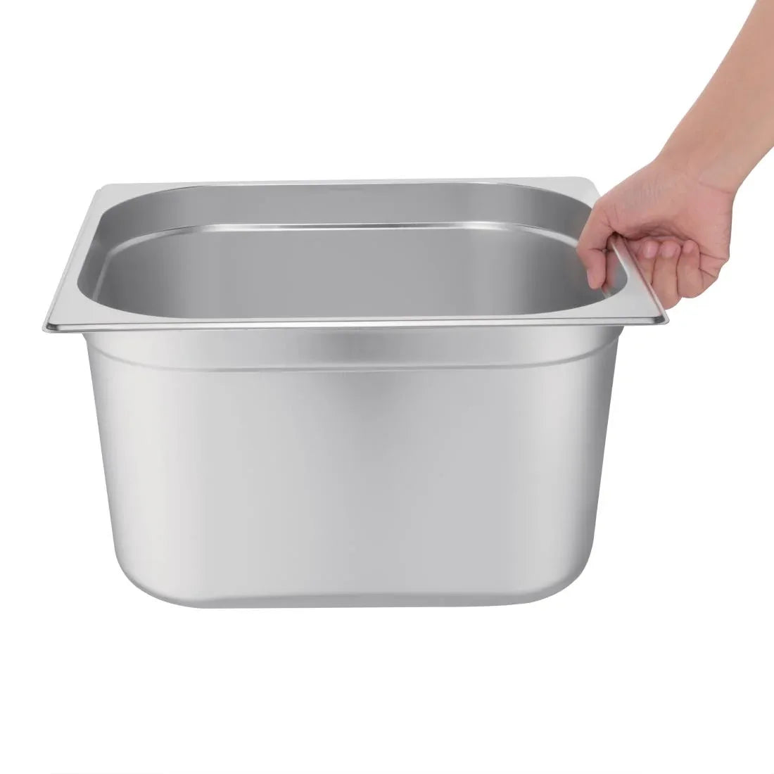 GM315 Vogue Stainless Steel Gastronorm 2/3 Pan 200mm - JD Catering Equipment Solutions Ltd