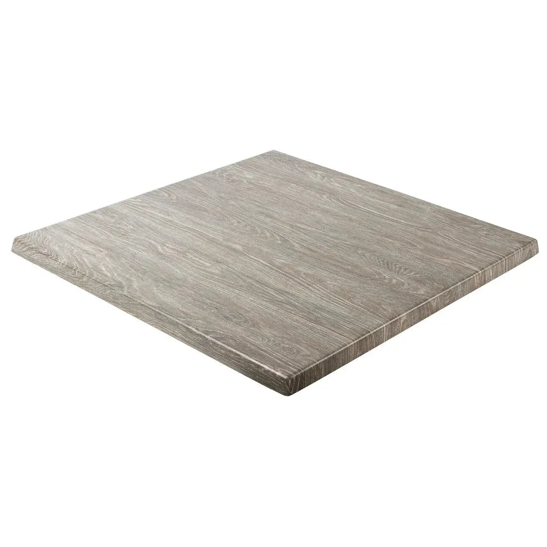 GM434 Werzalit Pre-drilled Square Table Top Limed Oak 600mm