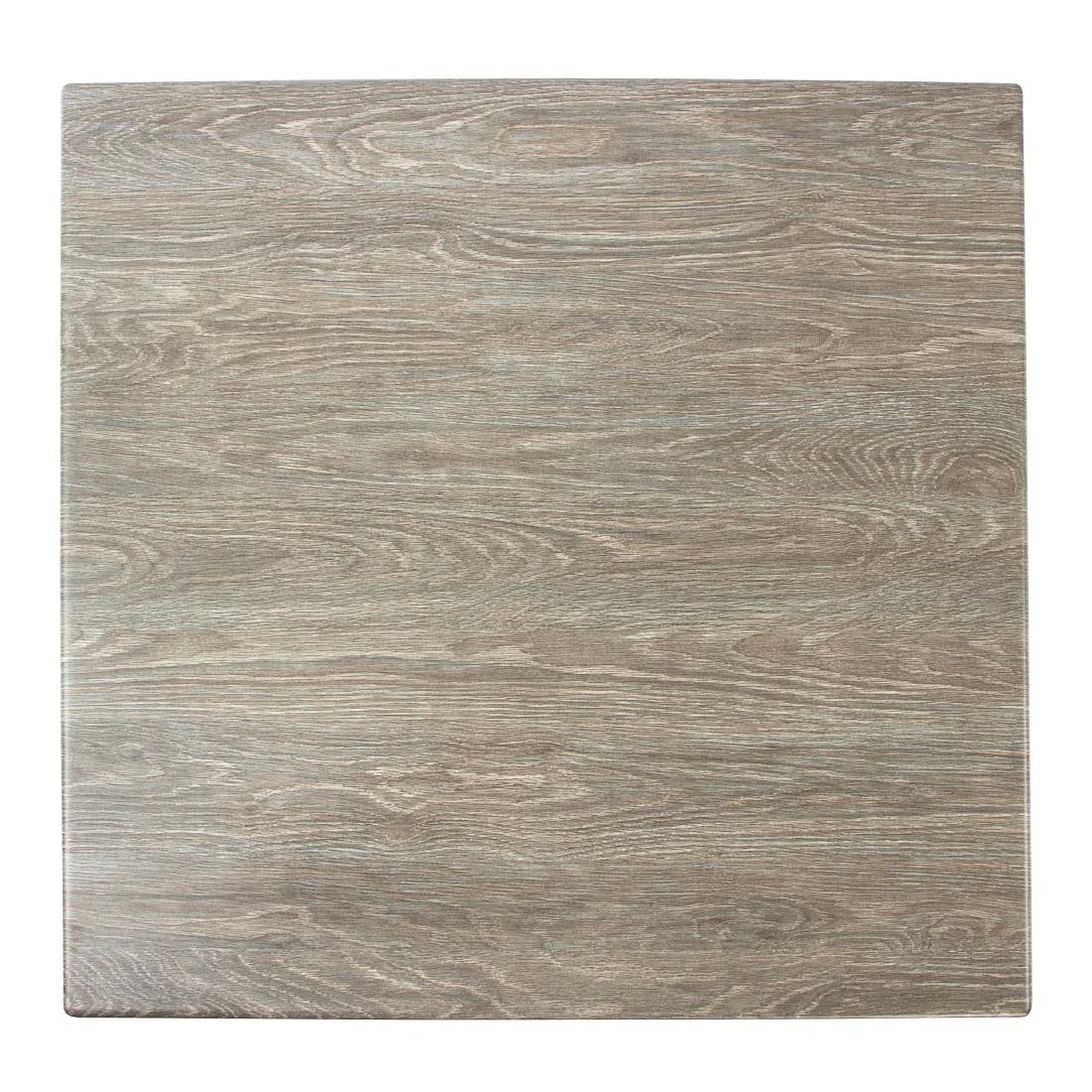 GM434 Werzalit Pre-drilled Square Table Top Limed Oak 600mm
