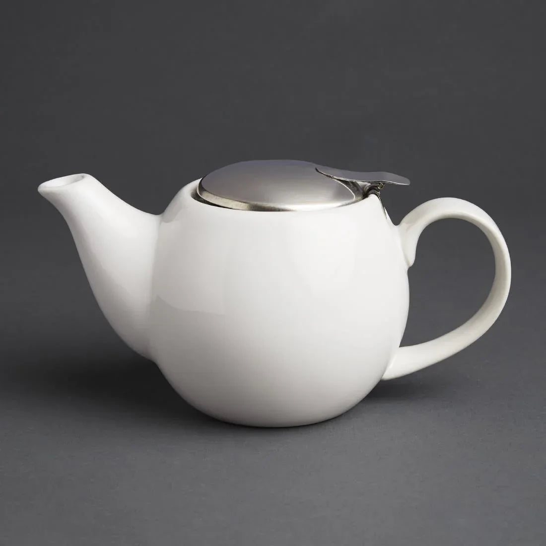 GM593 Olympia Cafe Teapot 510ml White - JD Catering Equipment Solutions Ltd