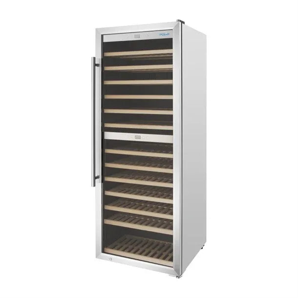GM628 Polar G-Series Dual Zone Wine Fridge Stainless Steel 109 Bottle